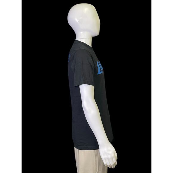 Reebok Detroit Lions Johnson 81 Black Short Sleeve Football T-Shirt Men's Medium - Picture 3 of 7